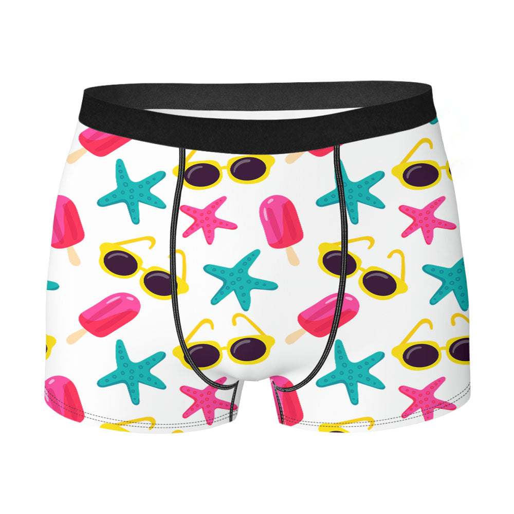 Bright Summer Patterns 04 Men's Boxer Briefs