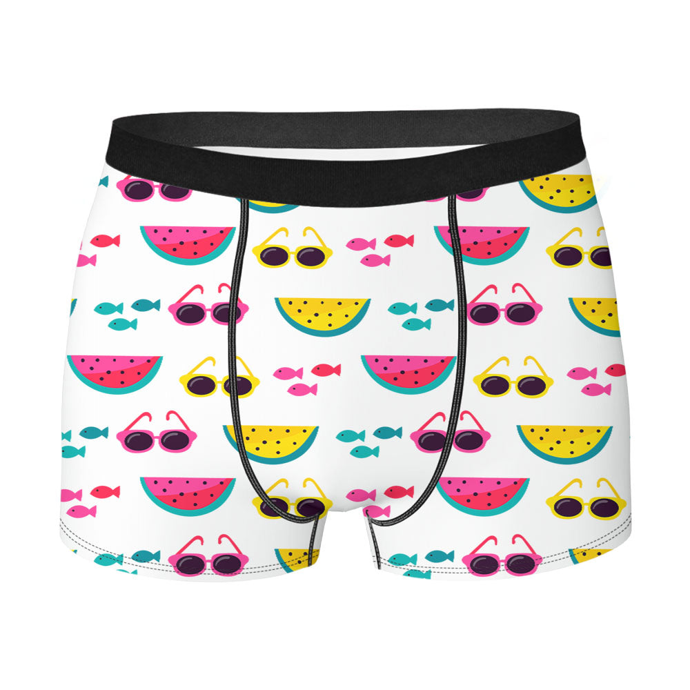 Bright Summer Patterns 08 Men's Boxer Briefs