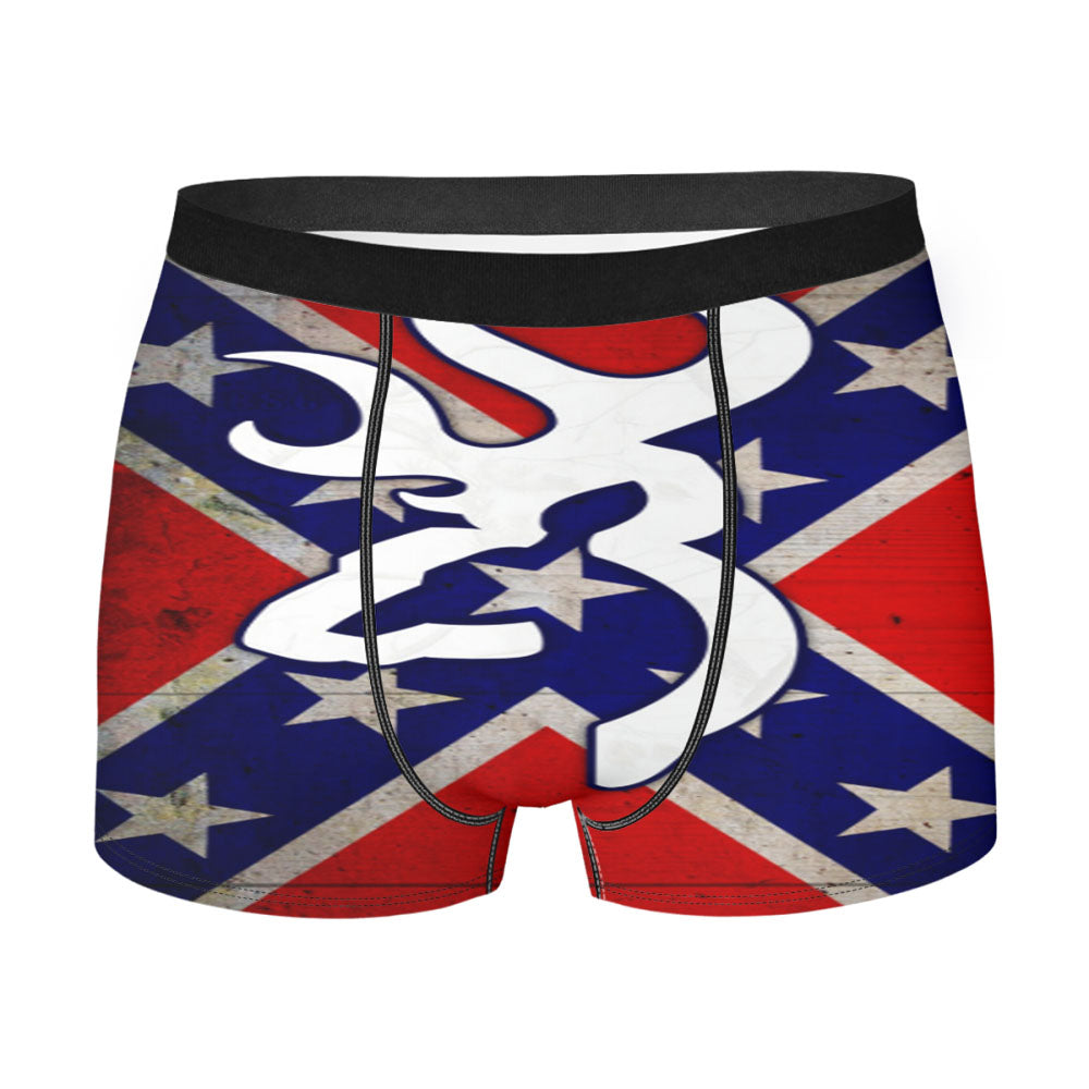 Browning Deer Camo Flag Men's Boxer Briefs