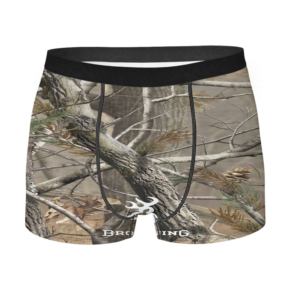 Browning Deer Logo Realtree Men's Boxer Briefs