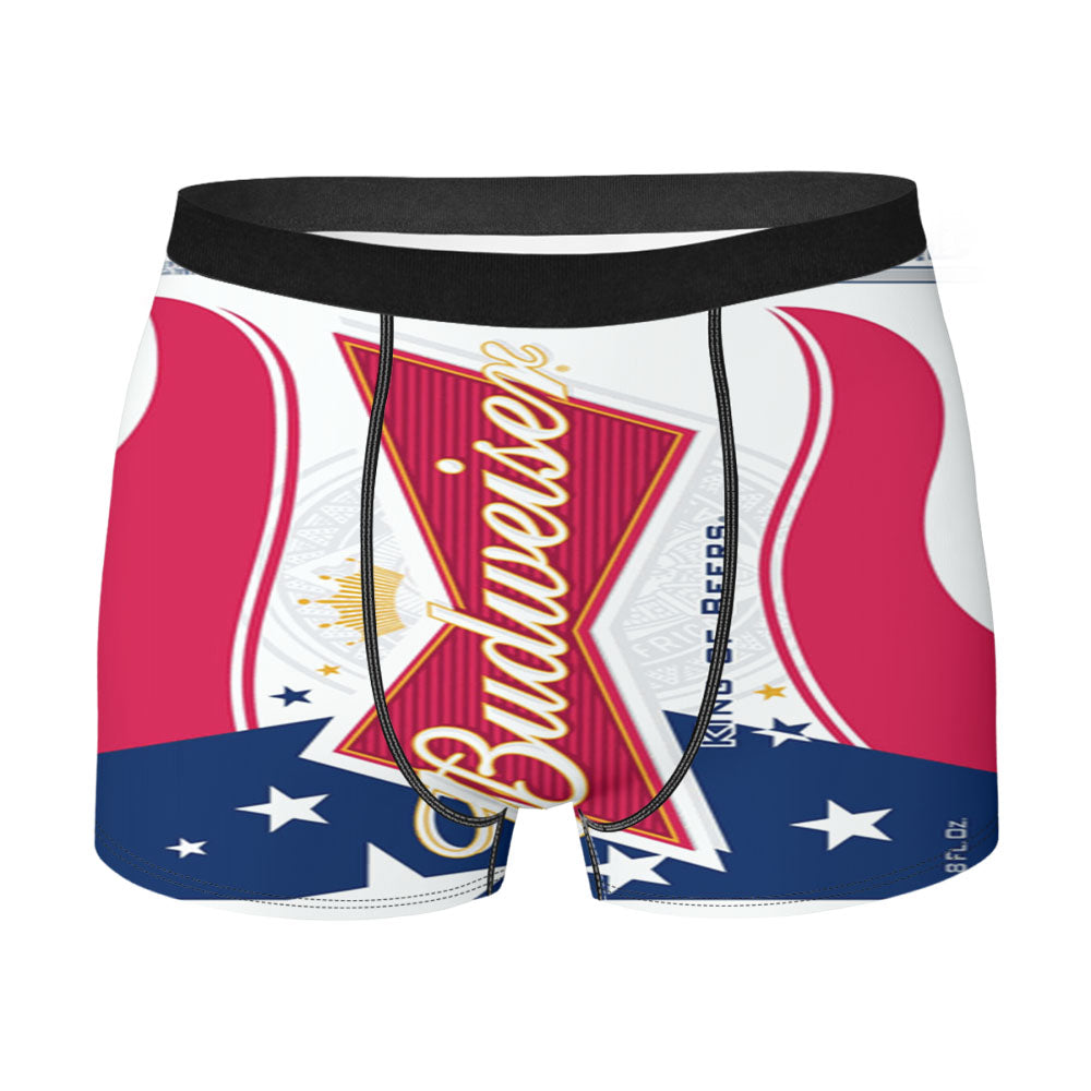 Budweiser American Flag Logo Men's Boxer Briefs