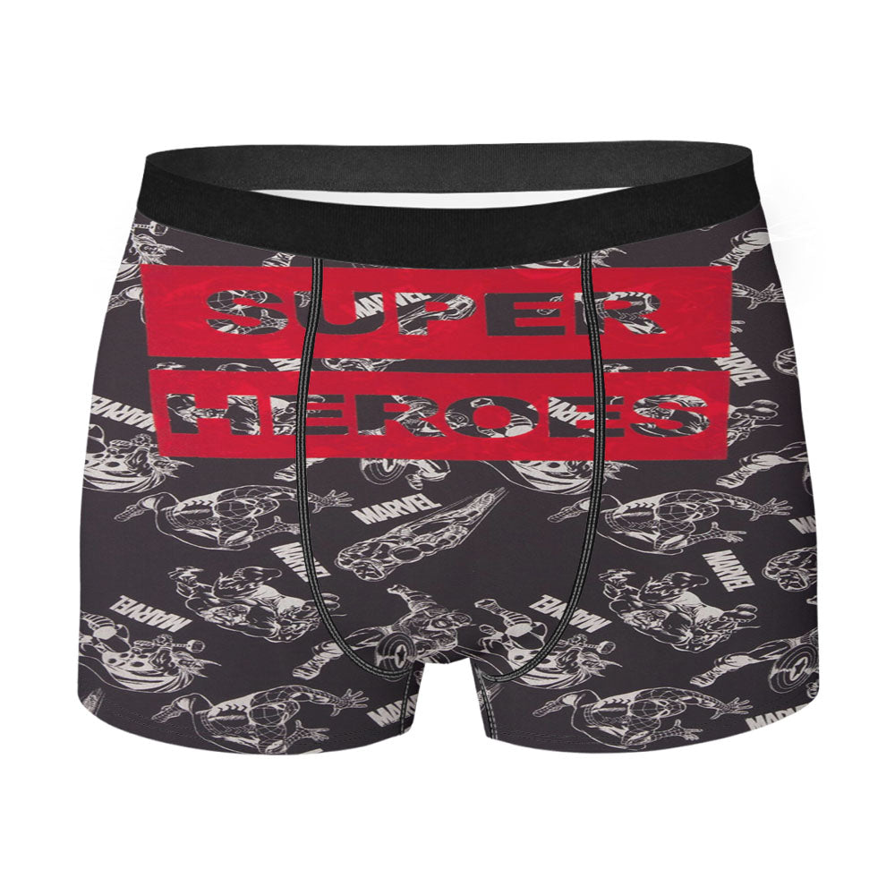 Bw Red Marvel Superheroes Men's Boxer Briefs