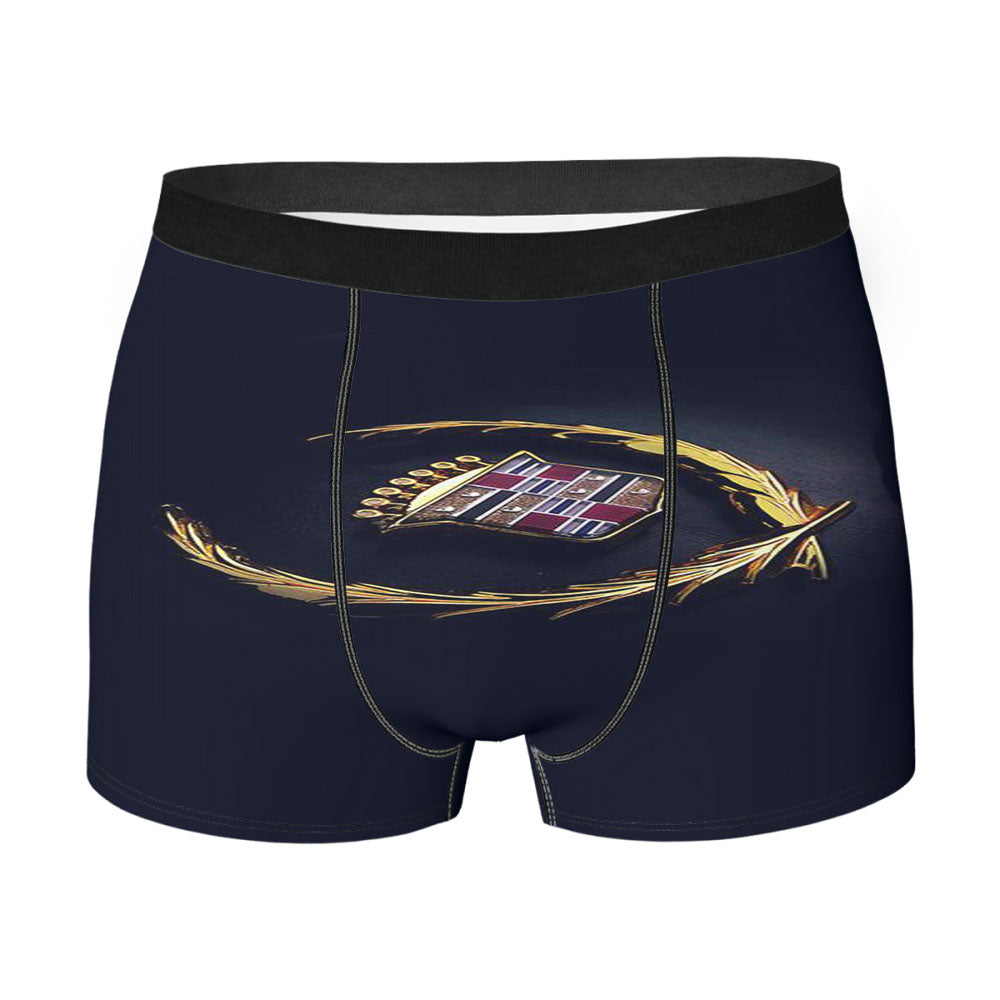 Cadillac Gold Logo Men's Boxer Briefs