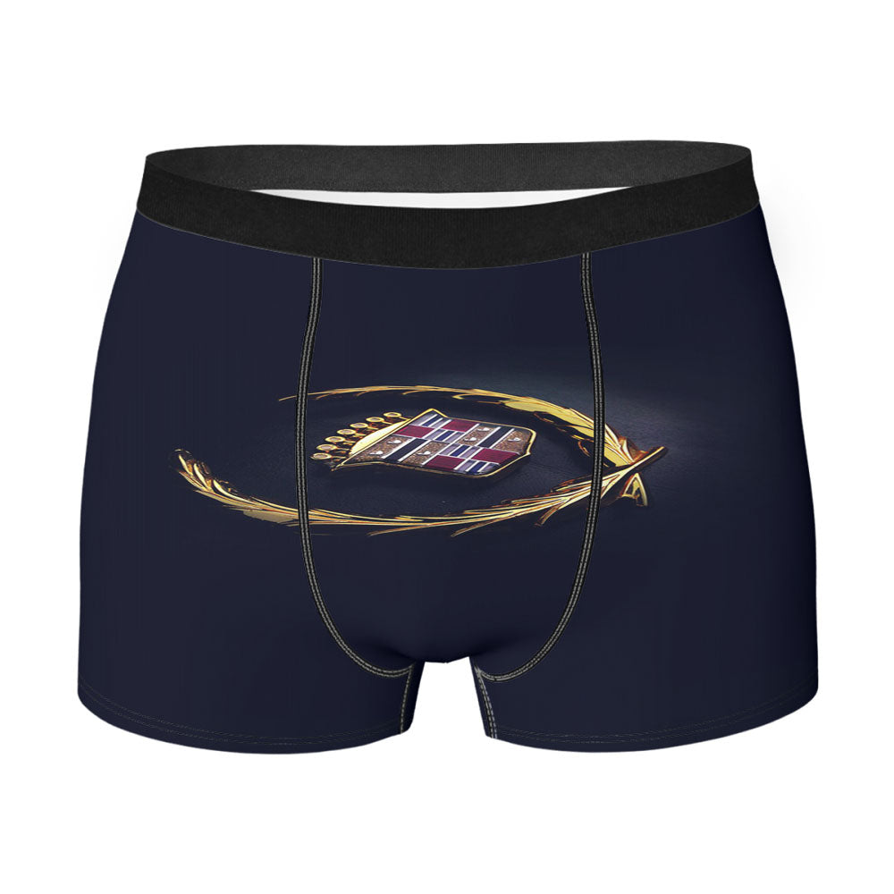 Cadillac Logo Car Dark Men's Boxer Briefs