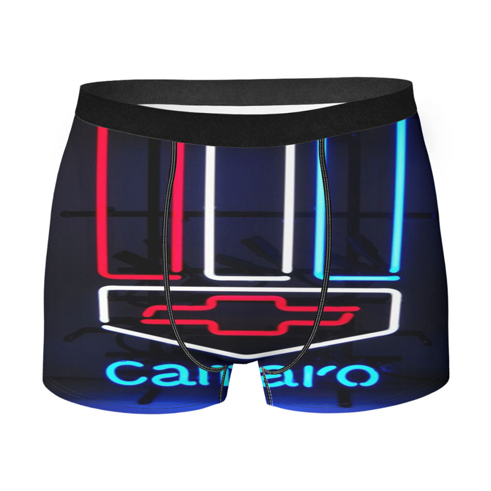 Camaro Neon Logo Men's Boxer Briefs