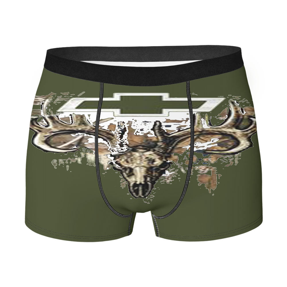 Camo Chevy Fill Skullc Men's Boxer Briefs