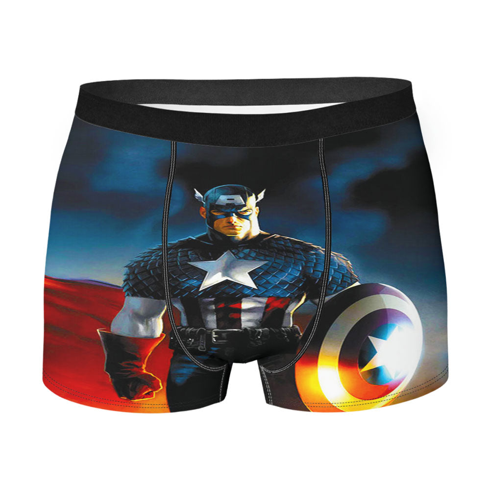 Captain America Battle Armor Men's Boxer Briefs