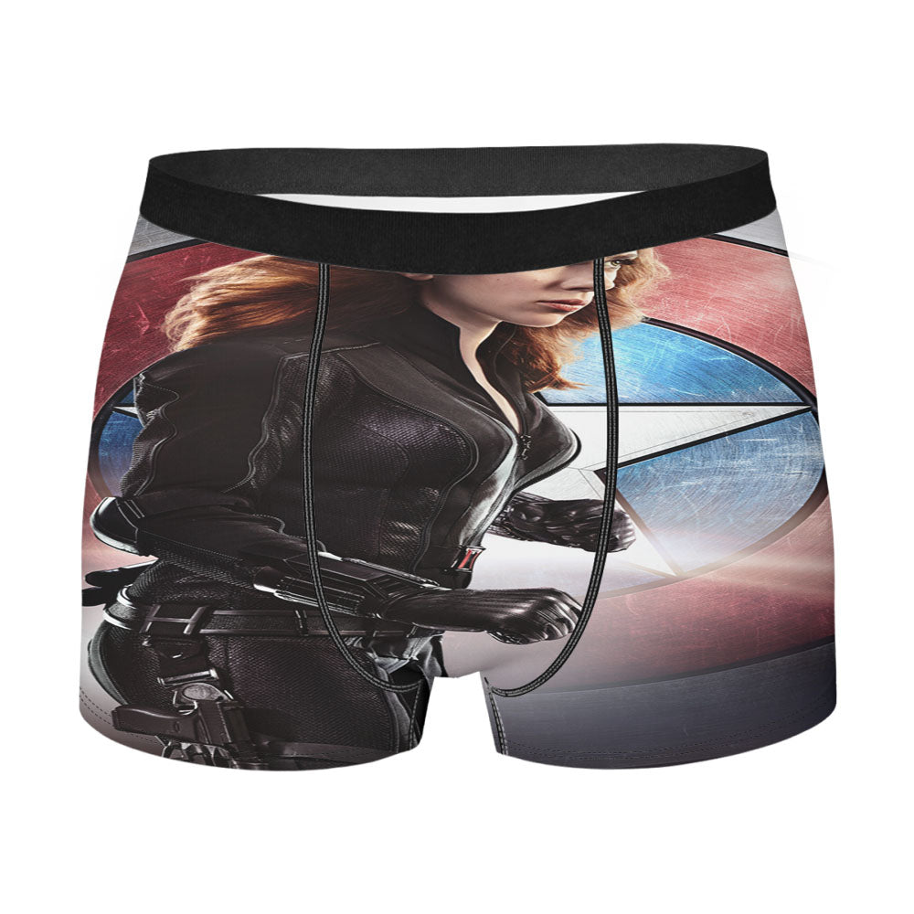 Captain America Black Widow Men's Boxer Briefs