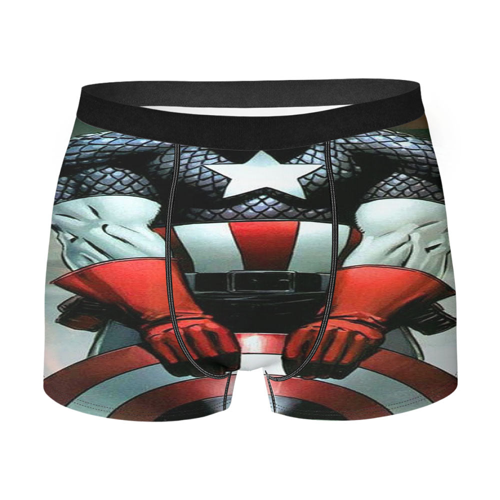 Captain America Cartoon Marvel Men's Boxer Briefs