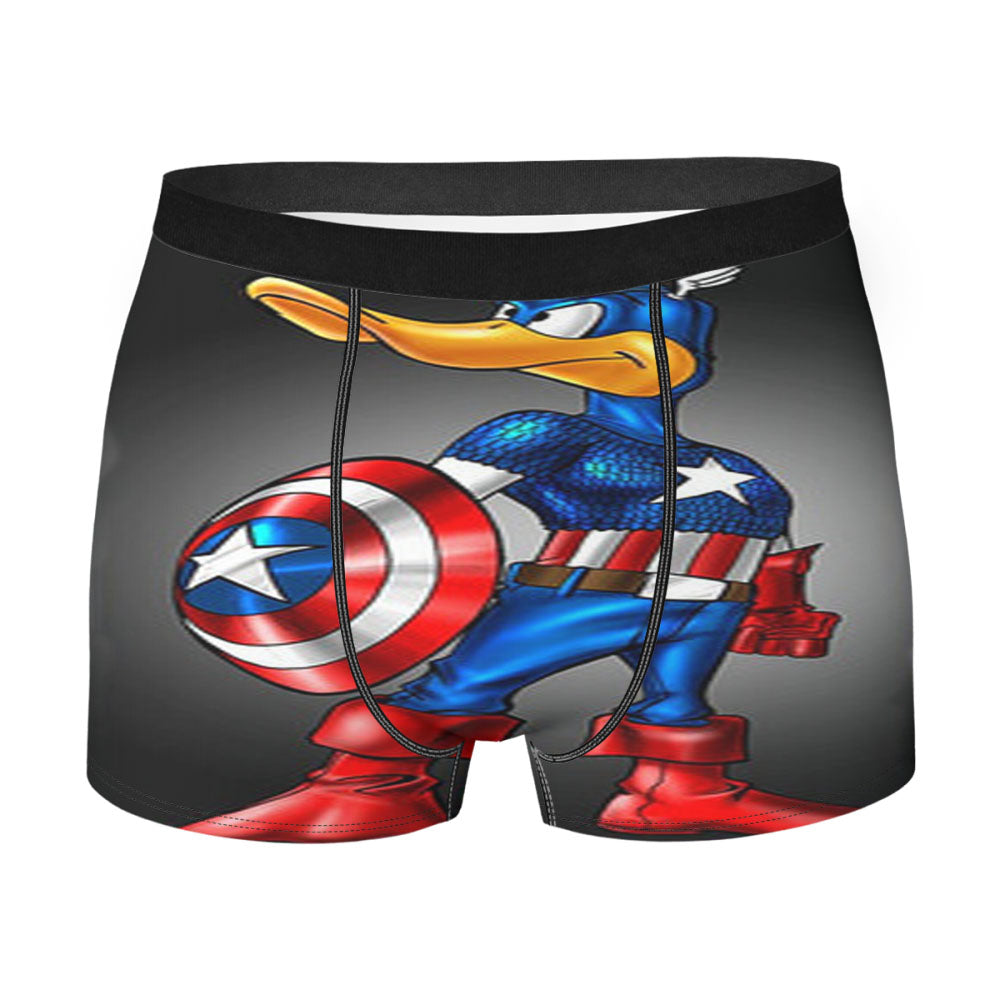 Captain America Daffy Duck Men's Boxer Briefs