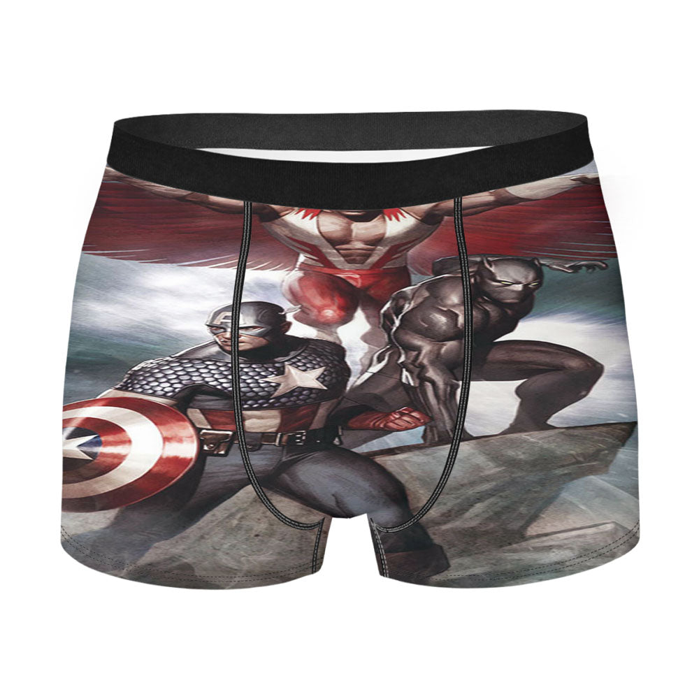Captain America Falcon Panther Men's Boxer Briefs