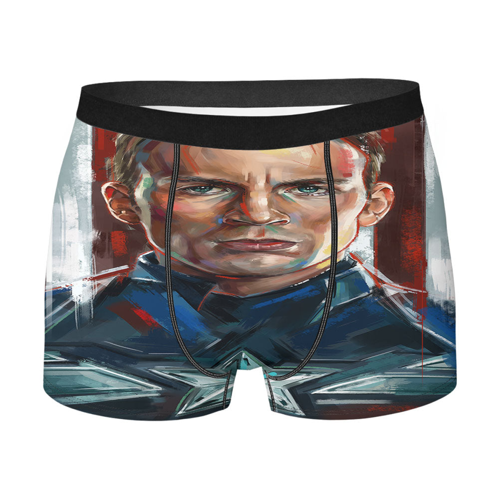 Captain America Illustration Men's Boxer Briefs