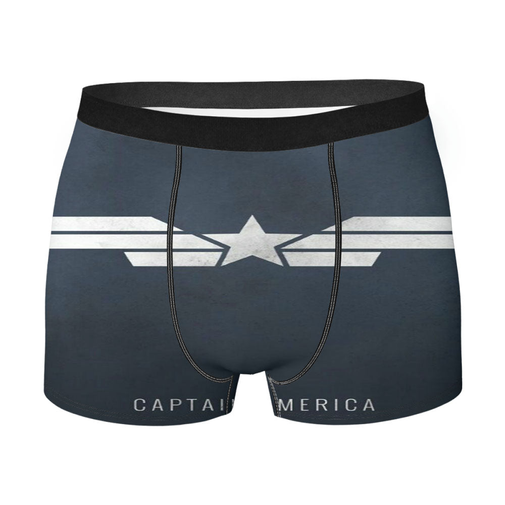 Captain America Logo Strenght Men's Boxer Briefs