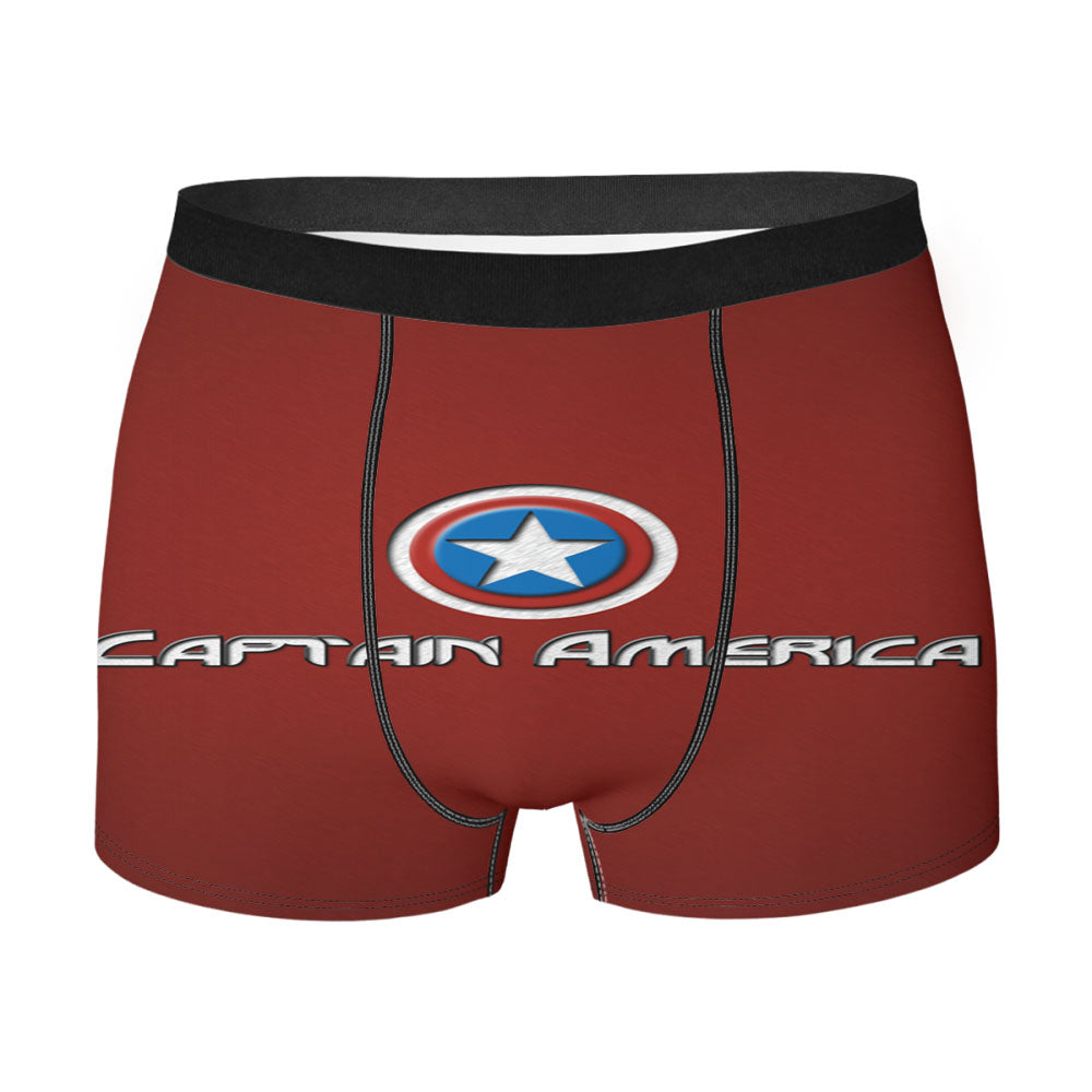 Captain America Marvel Hero Avenger Men's Boxer Briefs
