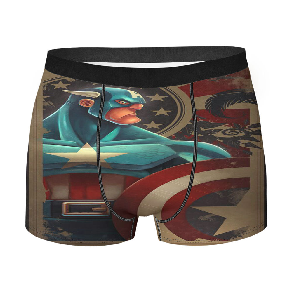 Captain America Marvels Men's Boxer Briefs