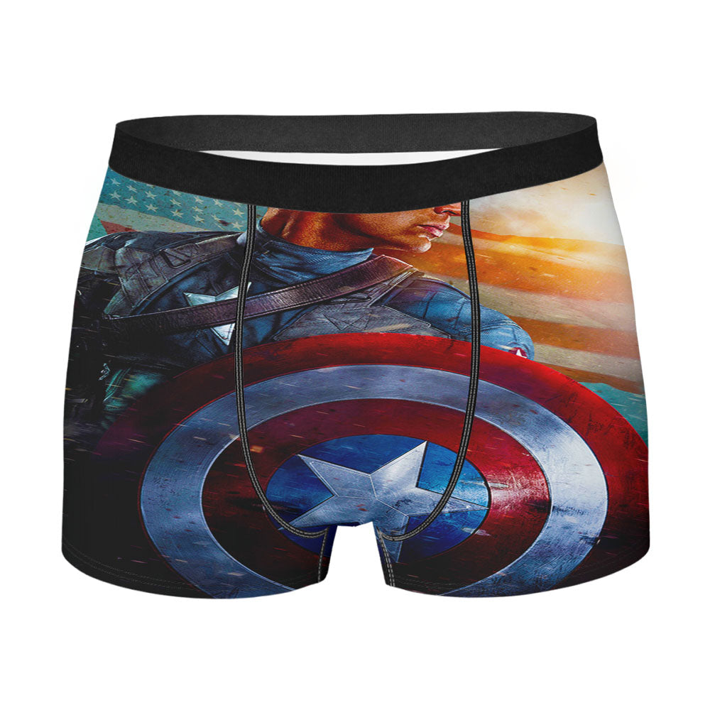 Captain America Shield Men's Boxer Briefs