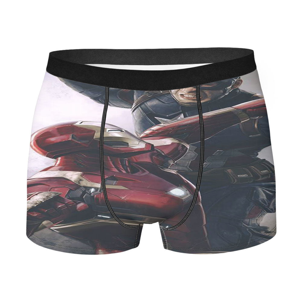 Captain America Vs Iron Man Men's Boxer Briefs