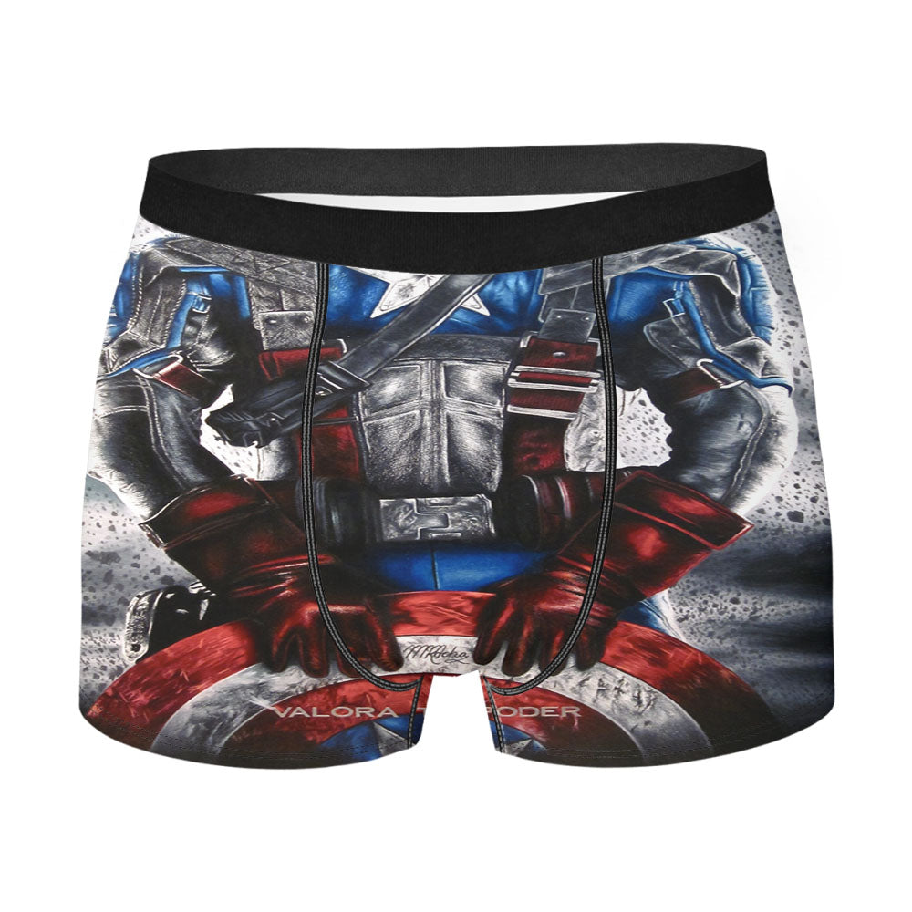 Captain America Wallpaper Men's Boxer Briefs