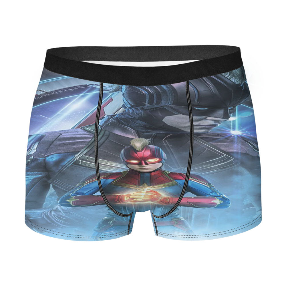 Captain Marvel Brie Larson Wallpaper Men's Boxer Briefs