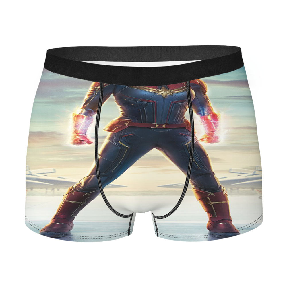 Captain Marvel Make World Peace Men's Boxer Briefs