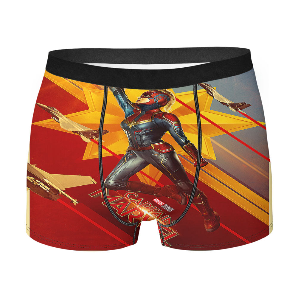 Captain Marvel Official Poster Men's Boxer Briefs