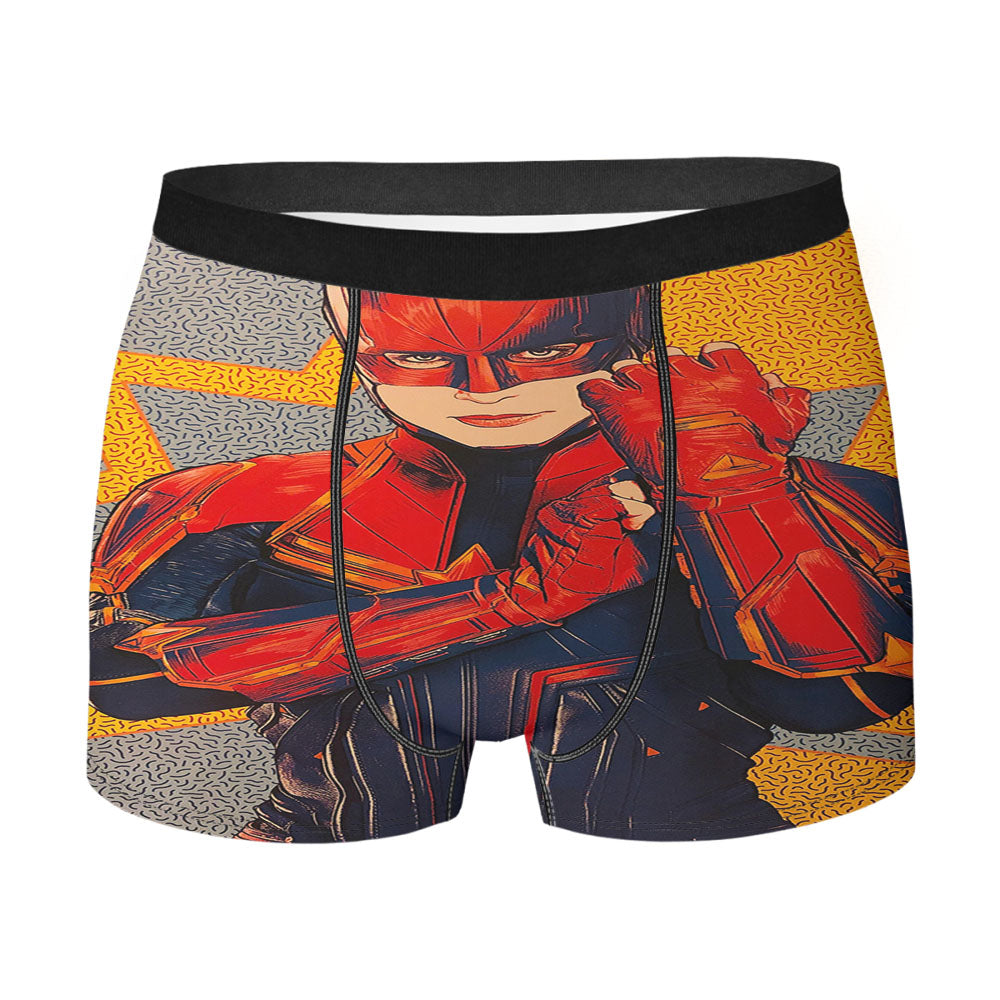 Captain Marvel Retro Men's Boxer Briefs