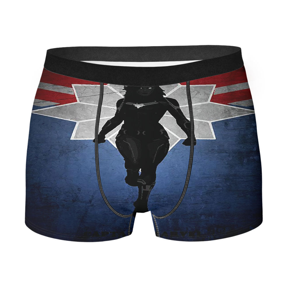 Captain Marvel Silhouette Men's Boxer Briefs