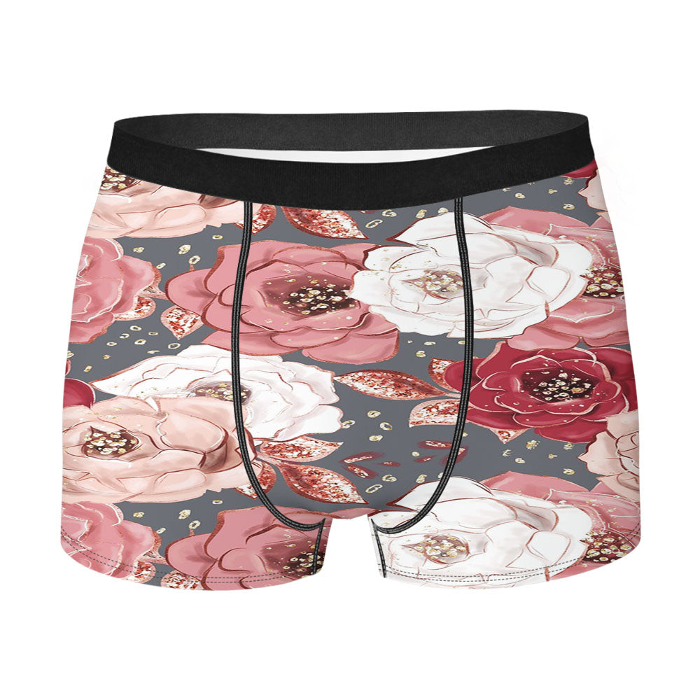 Carnation Flowers Art Men's Boxer Briefs