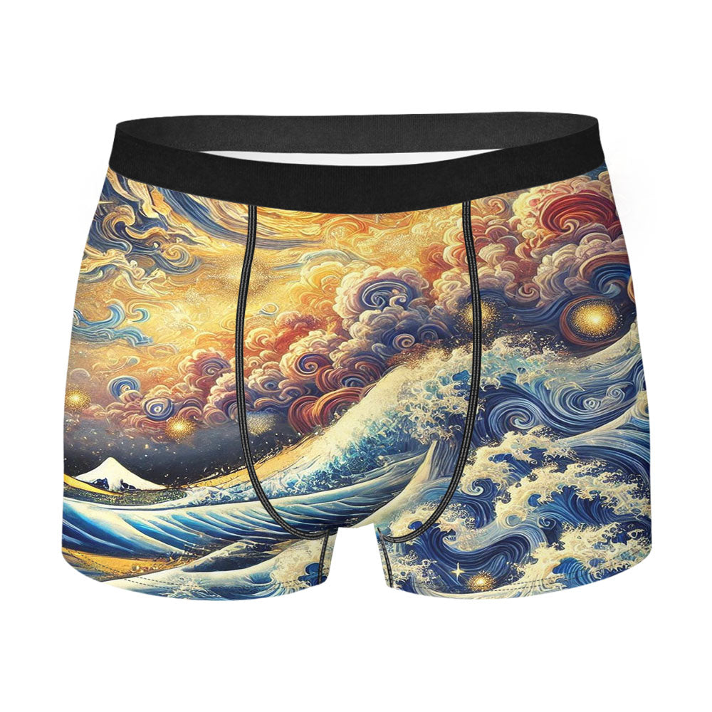 Celestial Wave Men's Boxer Briefs