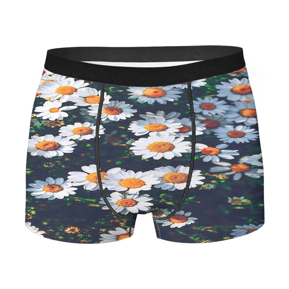 Chamomile Flower Photography Men's Boxer Briefs