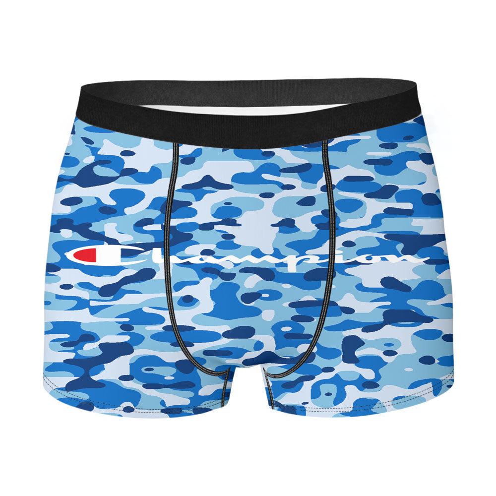 Champion Bape Camouflage Blue Men's Boxer Briefs