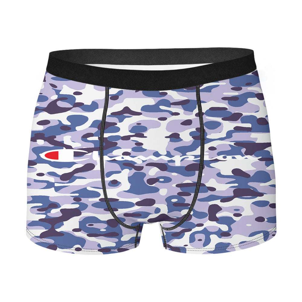 Champion Bape Camouflage Blue Purple Men's Boxer Briefs
