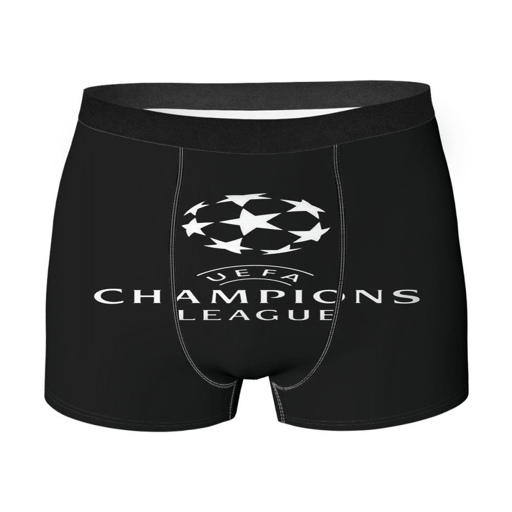 Champions League Europe Logo Soccer Art Illustration Dark Men's Boxer Briefs