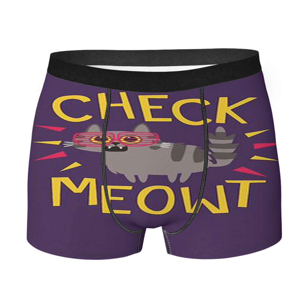 Check Meowt Men's Boxer Briefs