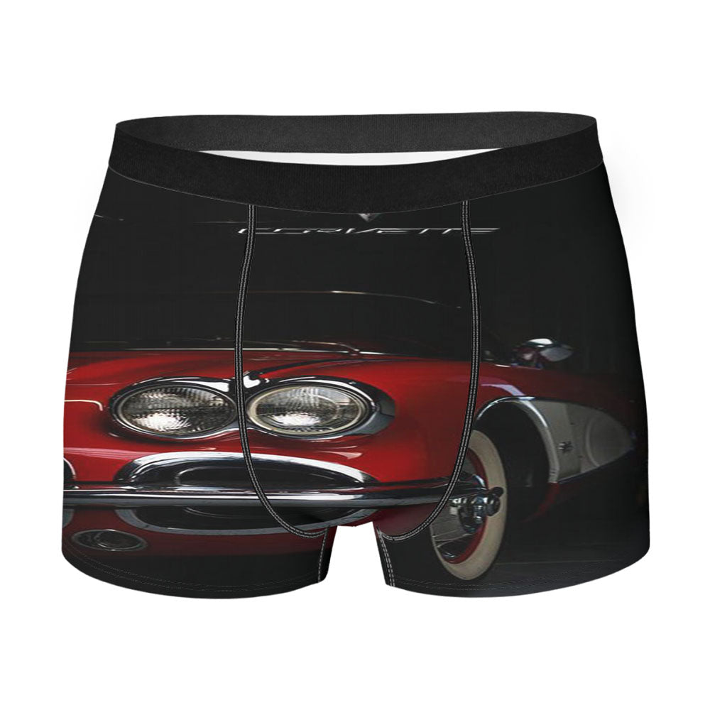 Chevrolet Chorvette 1957 Speedfuilie Men's Boxer Briefs