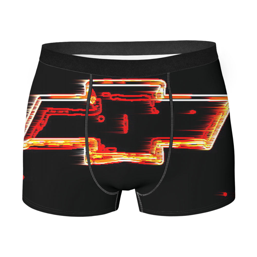Chevy Bowtie Neon Logo Men's Boxer Briefs