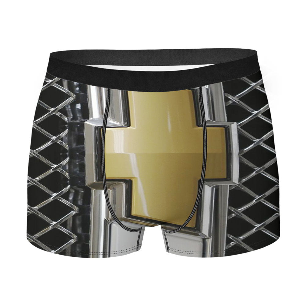 Chevy Chevrolet Gold Logo Men's Boxer Briefs