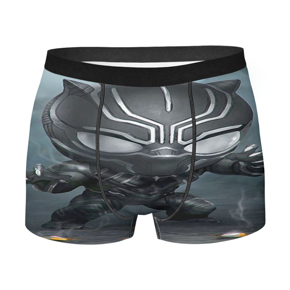 Chibi Fancy Black Panther Men's Boxer Briefs