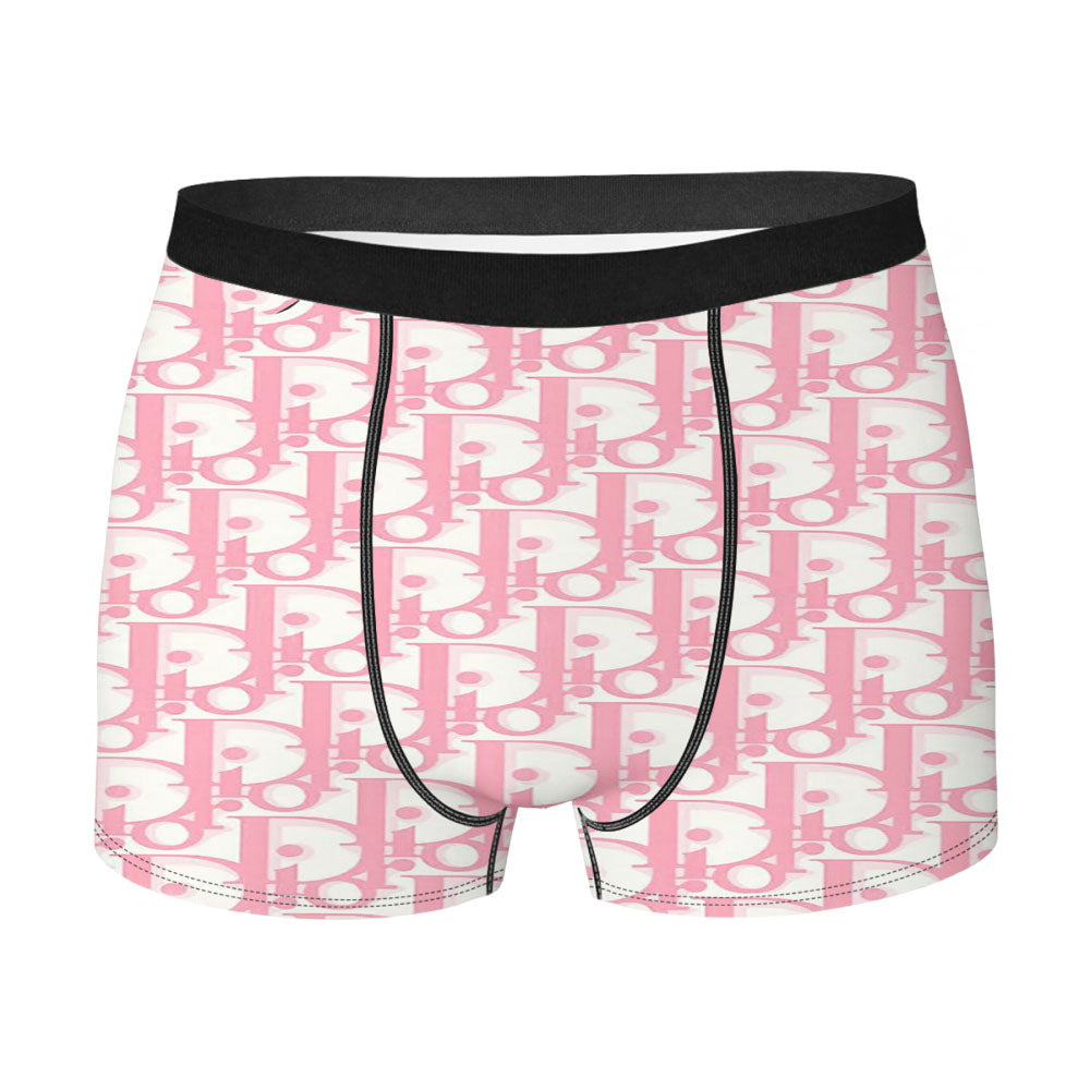 Christian Dior Pattern Pink Men's Boxer Briefs