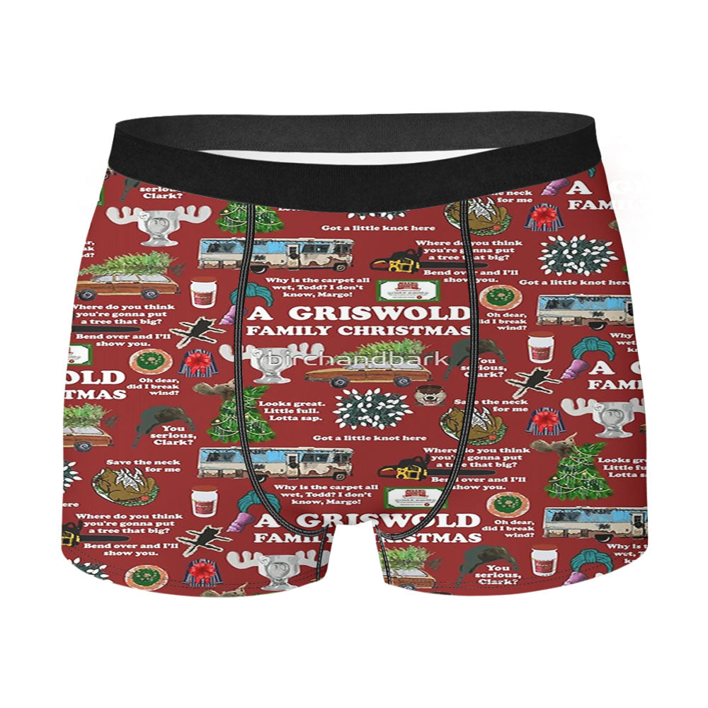 Christmas Vacation Collage Men's Boxer Briefs