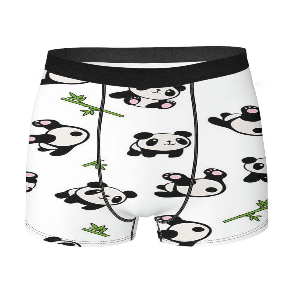 Chubby Panda Funny Pattern Men's Boxer Briefs