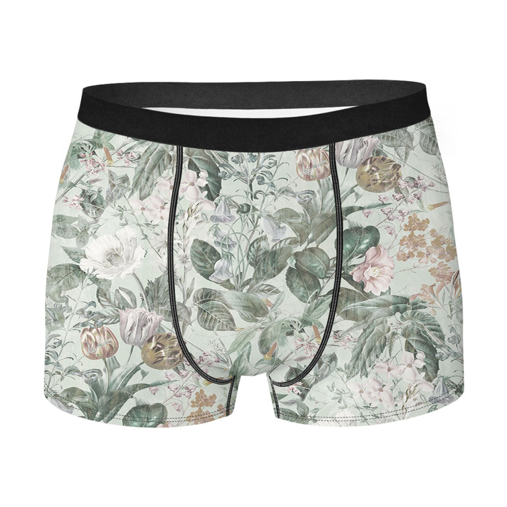 Classic Floral Wallpaper Men's Boxer Briefs