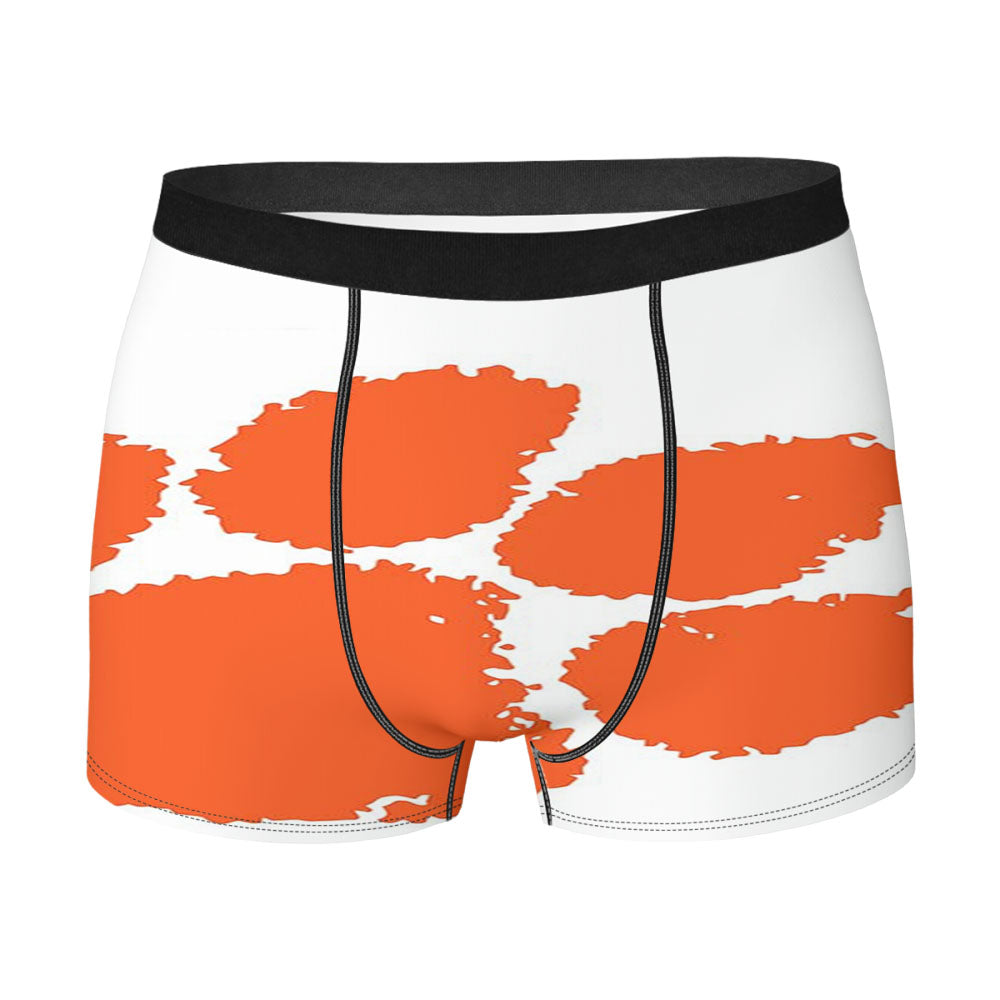 Clemson Tiger Paw Logo Men's Boxer Briefs
