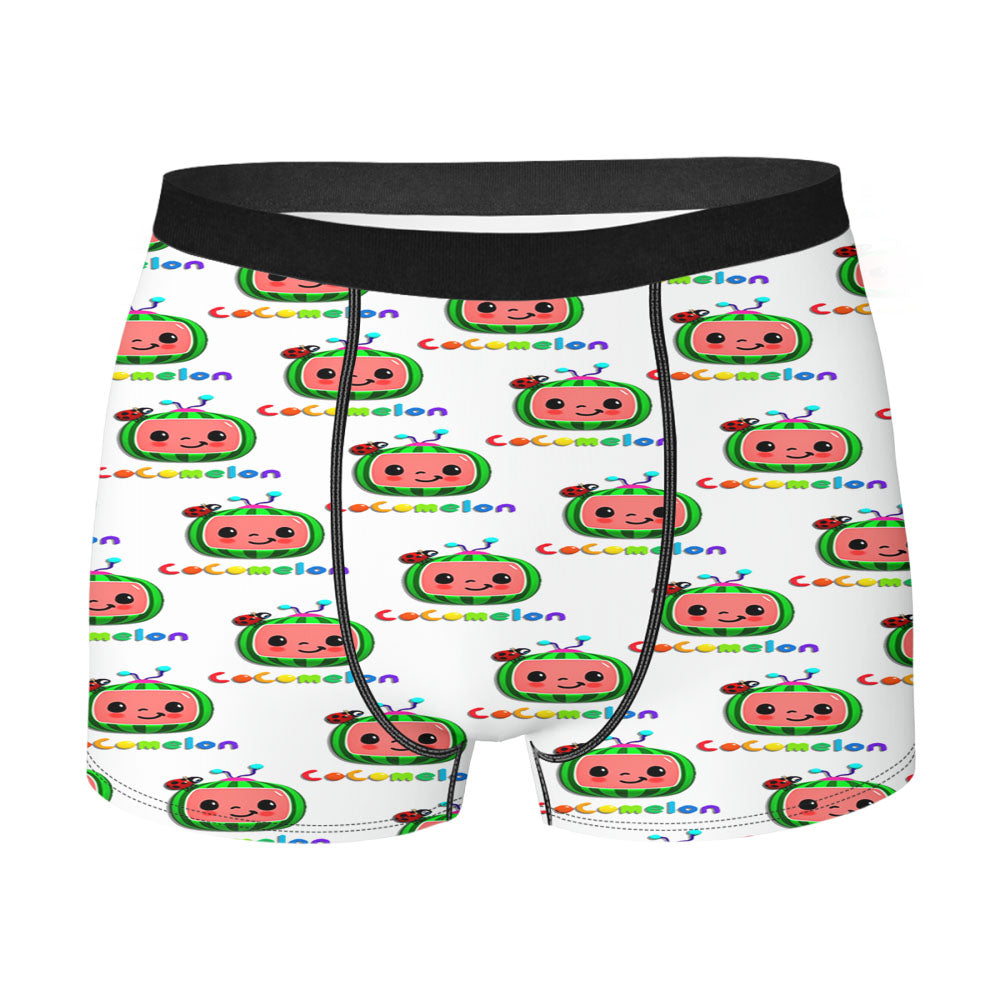 Cocomelon Pattern Men's Boxer Briefs
