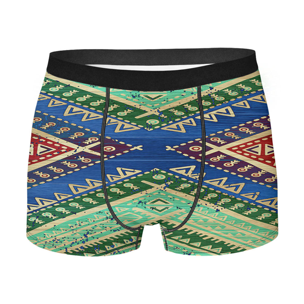 Colorful Aztec Bohemian Men's Boxer Briefs