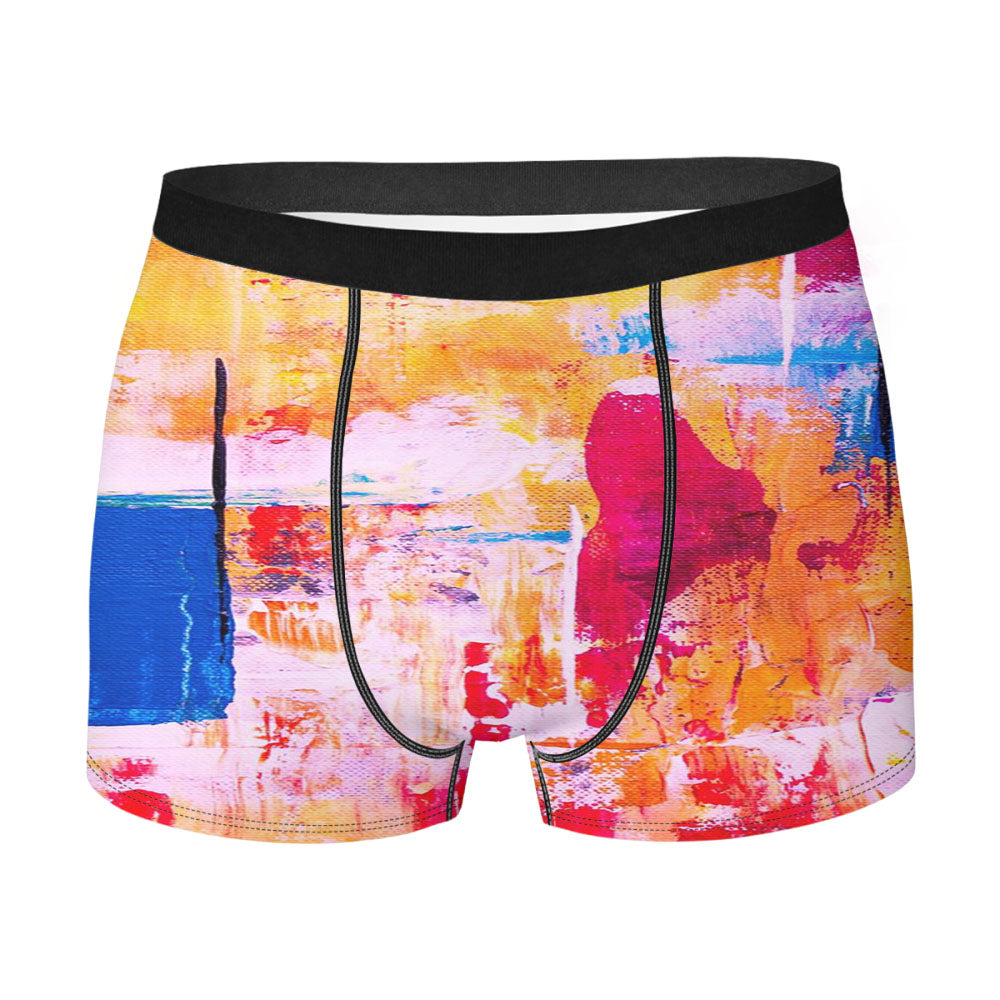 Contemporary Painting Pattern Men's Boxer Briefs