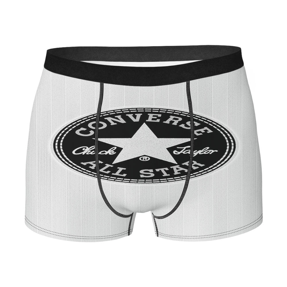 Converse Allstar Logo White Men's Boxer Briefs
