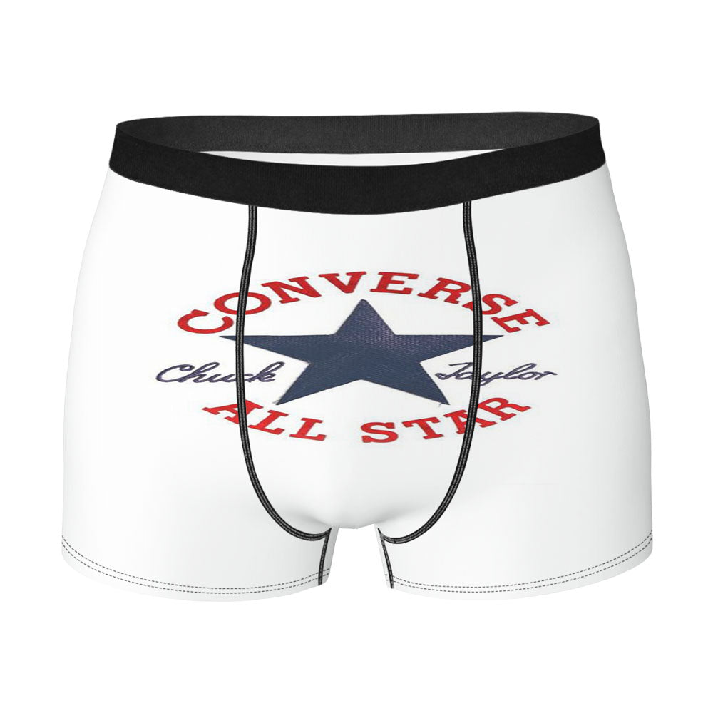 Converse In White Men's Boxer Briefs