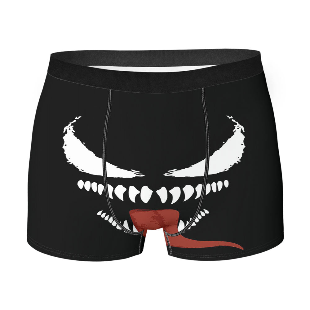 Cool Dark Venom Mask Men's Boxer Briefs