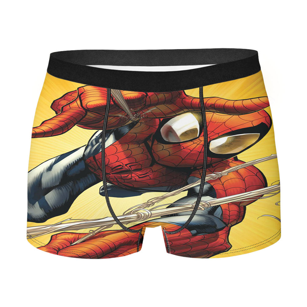 Cool Spider Man Web Men's Boxer Briefs